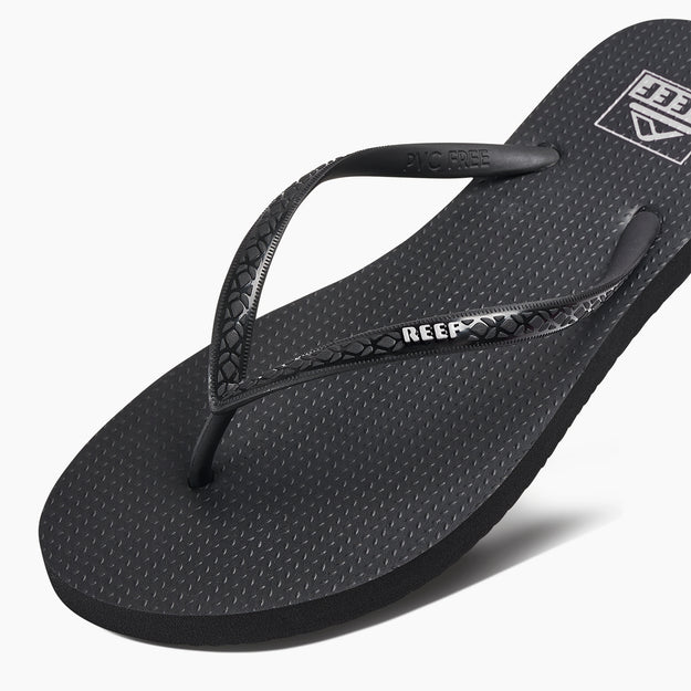 Klapki Damskie REEF Seaside, Black/White