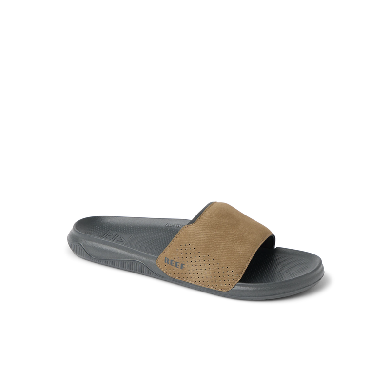 Klapki Męskie Tailslide, Grey/Tan