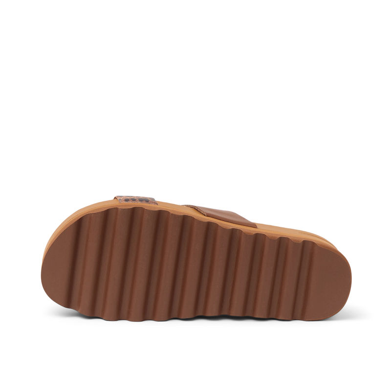 Klapki Damskie Cushion Vista HI, Brown/Leopard