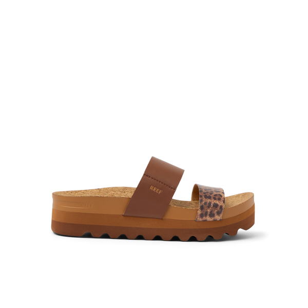 Klapki Damskie Cushion Vista HI, Brown/Leopard