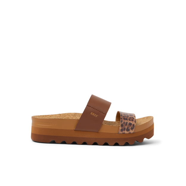 Klapki Damskie Cushion Vista HI, Brown/Leopard