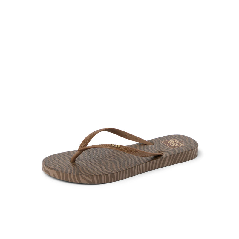 Klapki Damskie REEF Seaside Prints, Choco Zebra