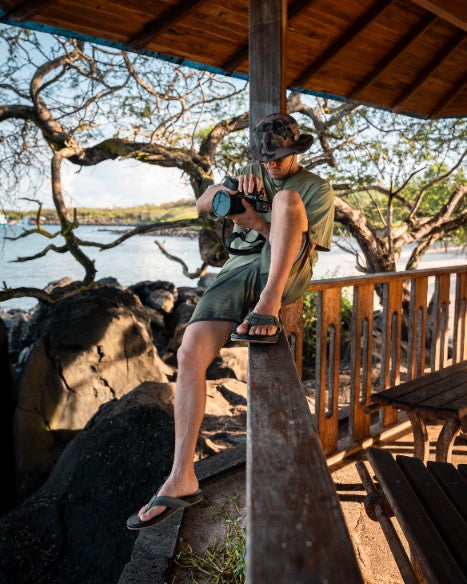 Klapki Męskie Cushion Phantom 2.0, Olive/Gum