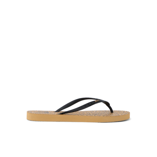 Klapki Damskie REEF Seaside Prints, Leopard/Black