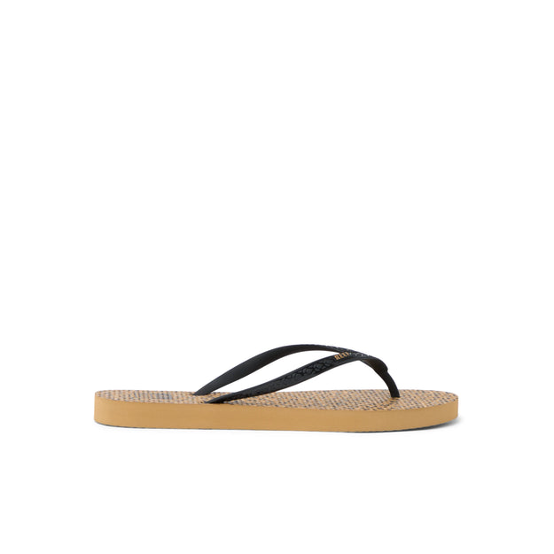 Klapki Damskie REEF Seaside Prints, Leopard/Black