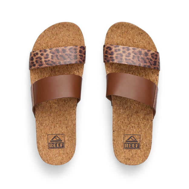 Klapki Damskie Cushion Vista HI, Brown/Leopard