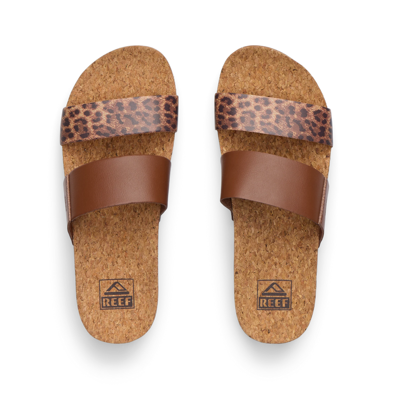 Klapki Damskie Cushion Vista HI, Brown/Leopard
