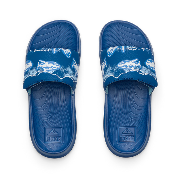 Klapki Chłopięce Kids Salty Slide, Royal Sharks