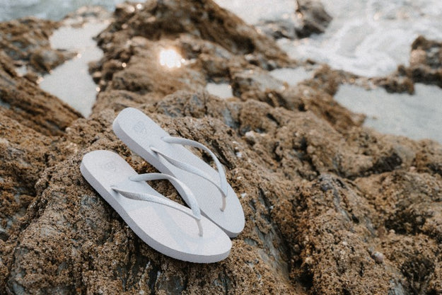 Klapki Damskie REEF Seaside, Silver Glitter