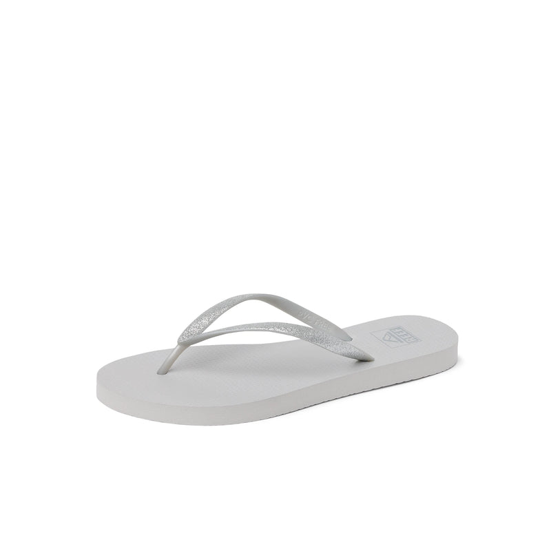Klapki Damskie REEF Seaside, Silver Glitter