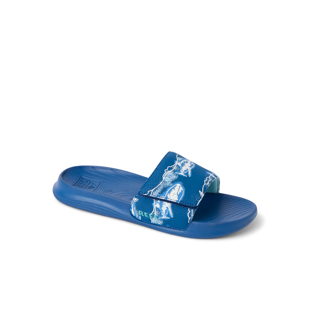 Klapki Chłopięce Kids Salty Slide, Royal Sharks