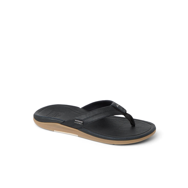 Klapki Męskie Leather Offshore, Black