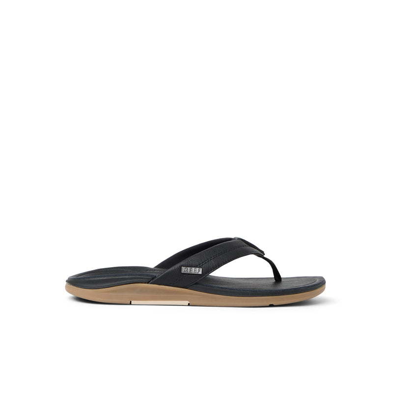 Klapki Męskie Leather Offshore, Black