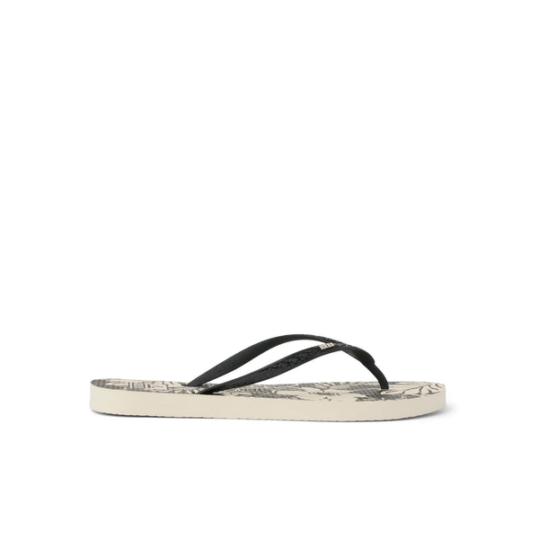 Klapki Damskie REEF Seaside Prints, Black Floral