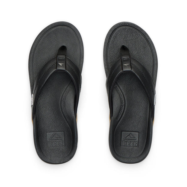 Klapki Męskie Leather Offshore, Black