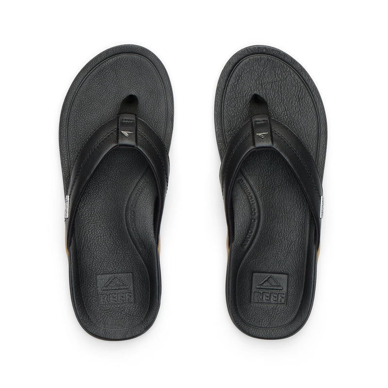 Klapki Męskie Leather Offshore, Black