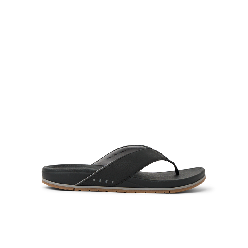 Klapki Męskie Cushion Bonzer, Black/Gum