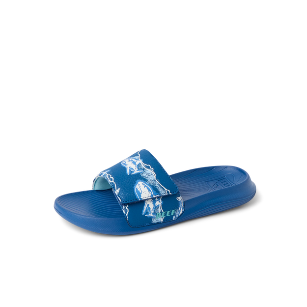 Klapki Chłopięce Kids Salty Slide, Royal Sharks