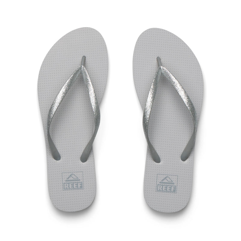 Klapki Damskie REEF Seaside, Silver Glitter