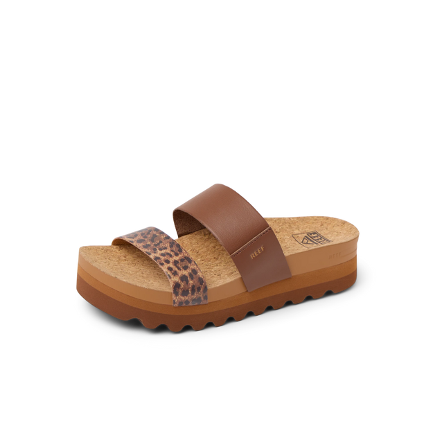 Klapki Damskie Cushion Vista HI, Brown/Leopard