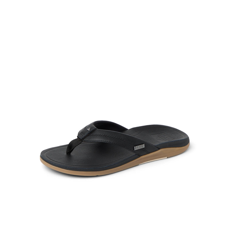 Klapki Męskie Leather Offshore, Black