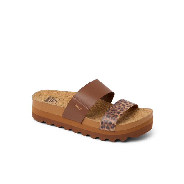 Klapki Damskie Cushion Vista HI, Brown/Leopard